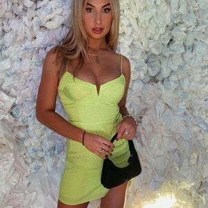 BLUE LIFE “DONIA” NEON CHEETAH DRESS size small